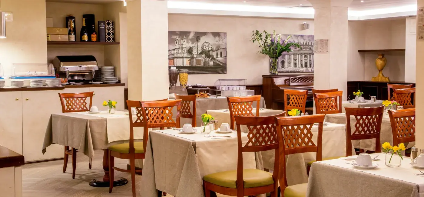 Breakfast area view of Hotel Oxford Italy